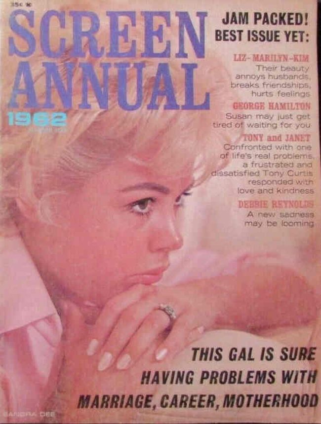 SCREEN ANNUAL (1946 ASTRO) magazine side cover   1962