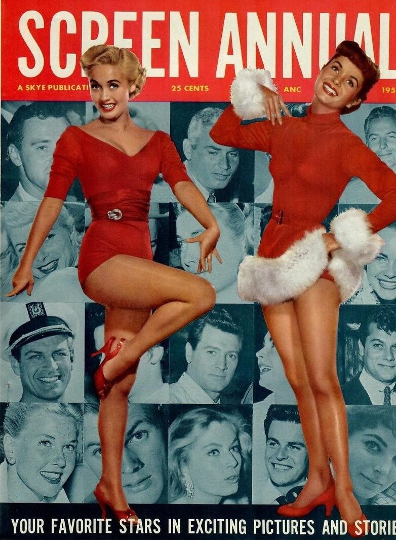 SCREEN ANNUAL (1950 SKYE) magazine side cover   1956