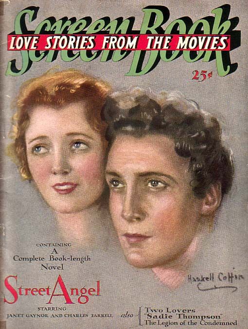 SCREEN BOOK magazine side cover Issue 1 July 1928
