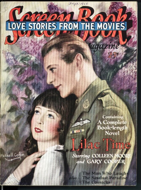 SCREEN BOOK magazine side cover Issue 2 September 1928