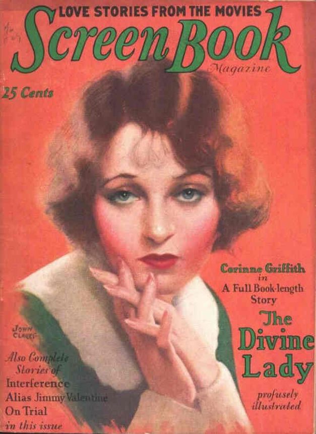 SCREEN BOOK magazine side cover February 1929