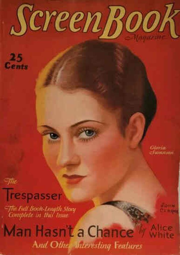 SCREEN BOOK magazine side cover December 1929