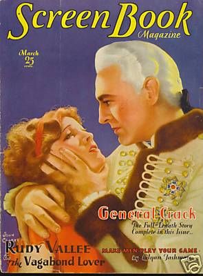 SCREEN BOOK magazine side cover March 1930