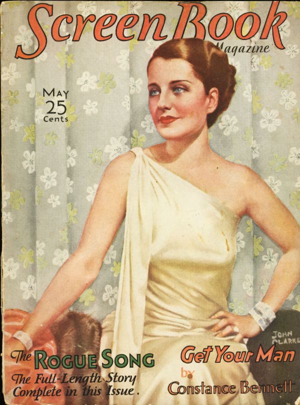 SCREEN BOOK magazine side cover May 1930