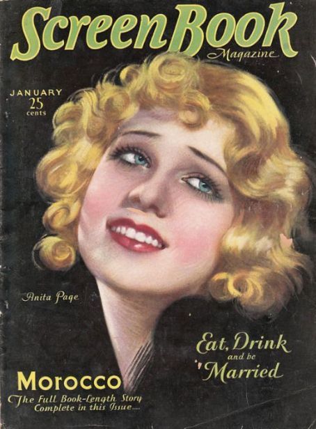 SCREEN BOOK magazine side cover January 1931