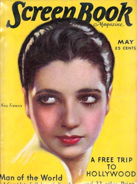 SCREEN BOOK magazine side cover May 1931