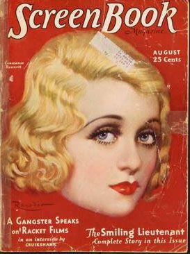 SCREEN BOOK magazine side cover August 1931