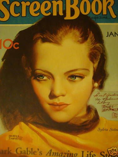 SCREEN BOOK magazine side cover January 1932