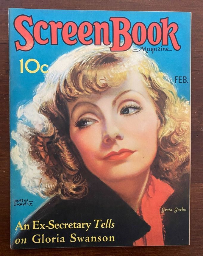 SCREEN BOOK magazine side cover February 1932