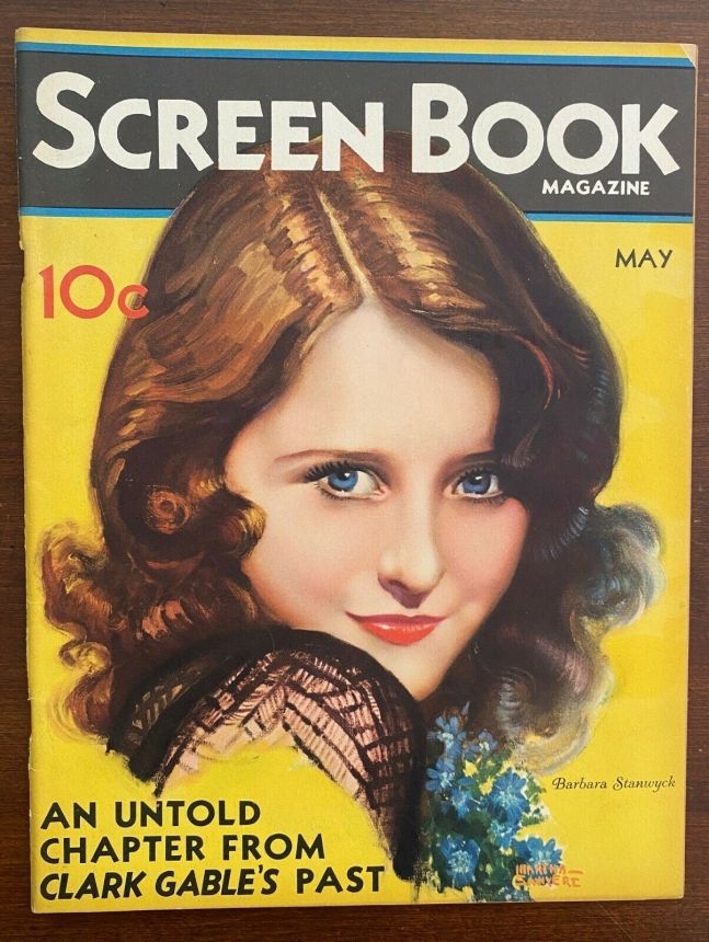SCREEN BOOK magazine side cover May 1932