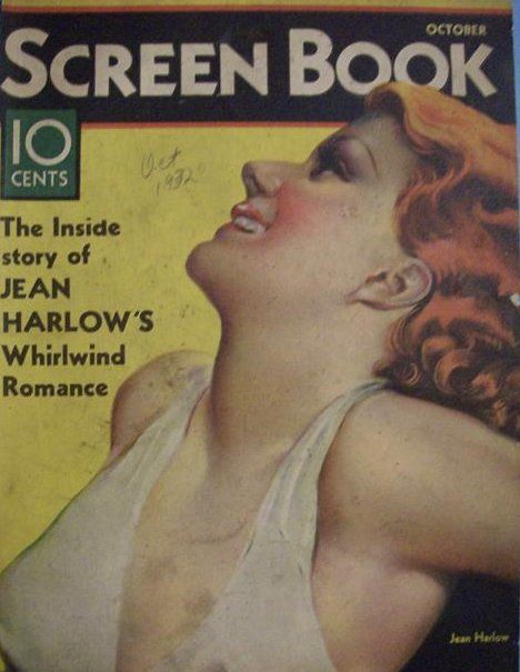 SCREEN BOOK magazine side cover October 1932
