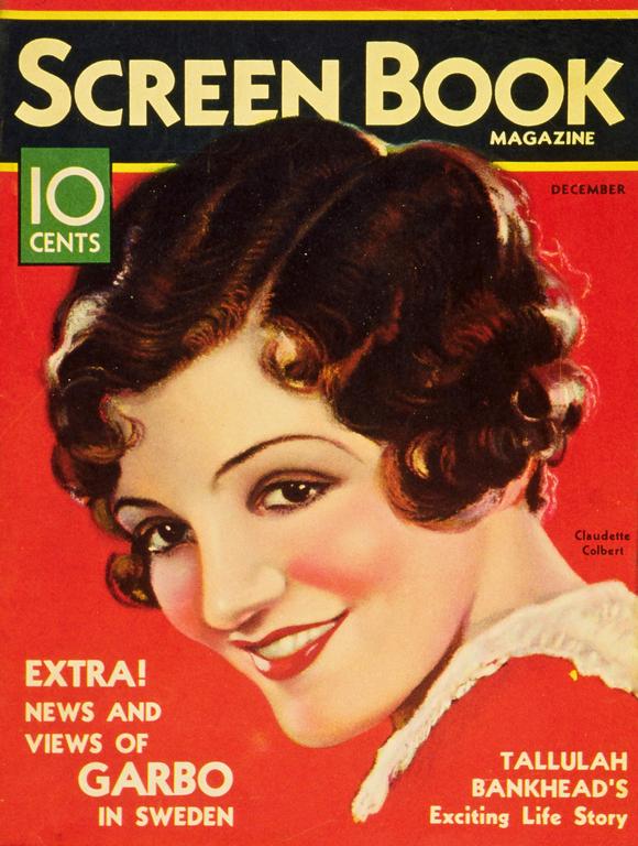 SCREEN BOOK magazine side cover December 1932