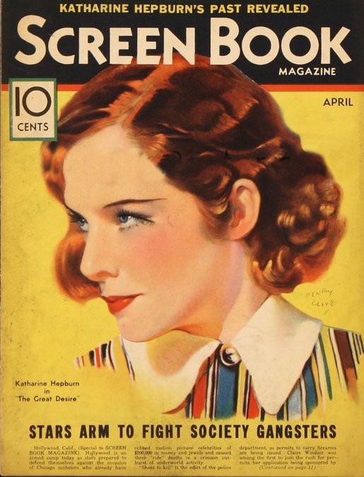 SCREEN BOOK magazine side cover April 1933