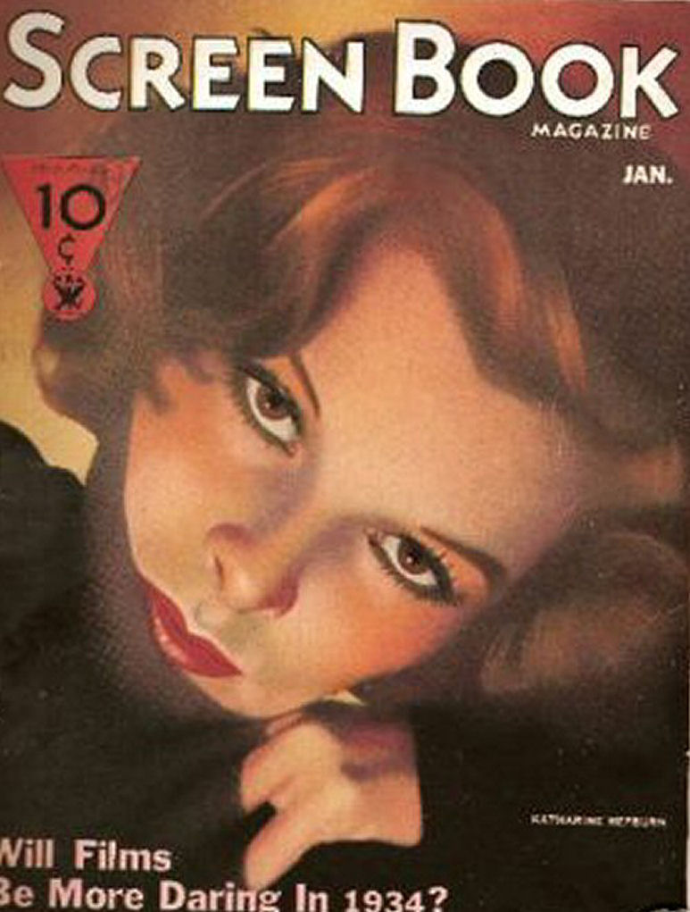 SCREEN BOOK magazine side cover January 1934