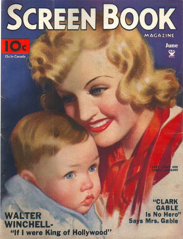 SCREEN BOOK magazine side cover June 1934
