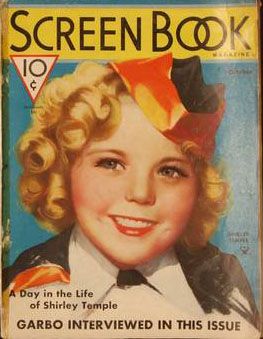 SCREEN BOOK magazine side cover October 1935