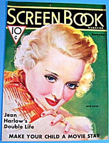 SCREEN BOOK magazine side cover December 1935