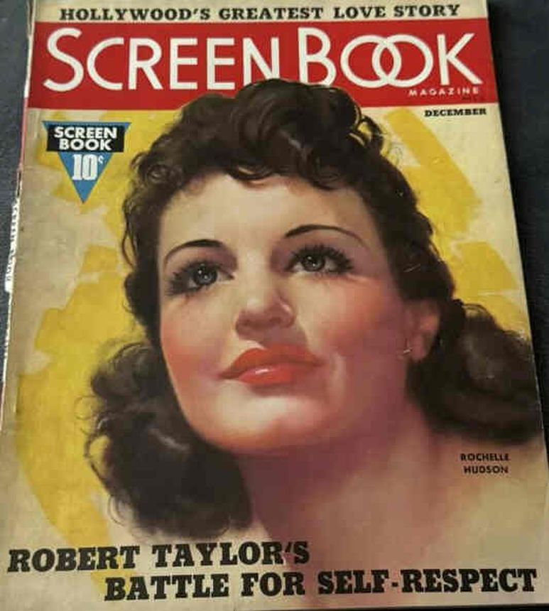 SCREEN BOOK magazine side cover December 1936