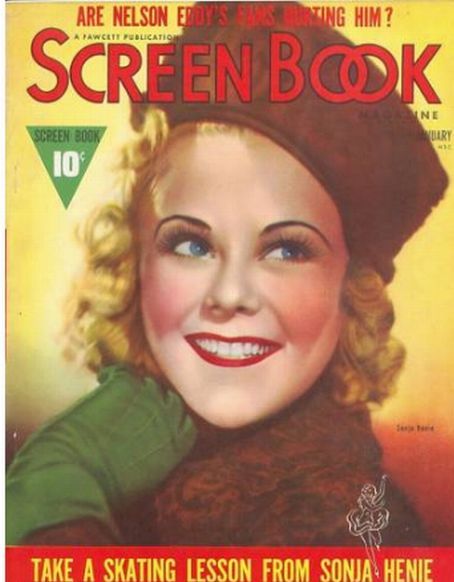 SCREEN BOOK magazine side cover January 1939