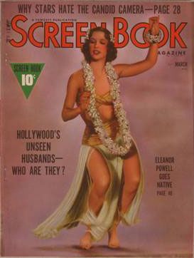 SCREEN BOOK magazine side cover March 1939