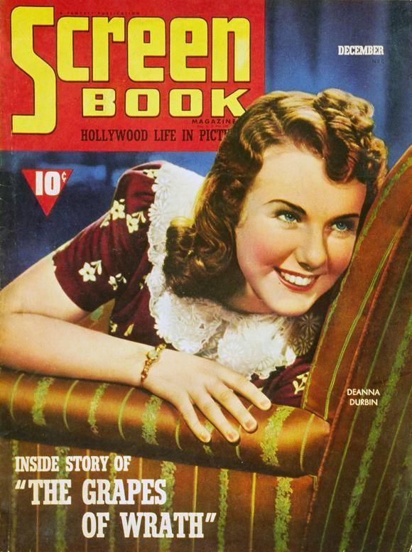 SCREEN BOOK magazine side cover December 1939