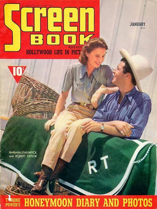 SCREEN BOOK magazine side cover January 1940