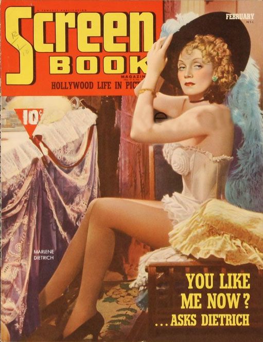 SCREEN BOOK magazine side cover February 1940