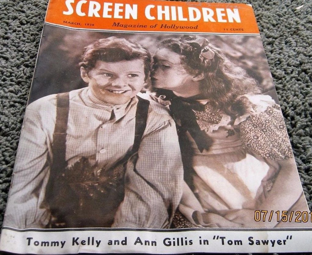 SCREEN CHILDREN MAGAZINE magazine side cover  March 1938