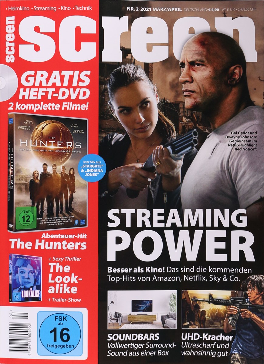 SCREEN BLURAY DVD magazine side cover Issue 2  March/April 2021