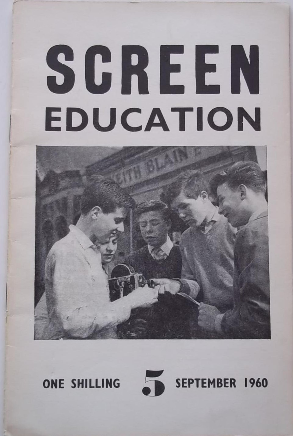 SCREEN EDUCATION (Au) magazine side cover Issue 5  September 1960