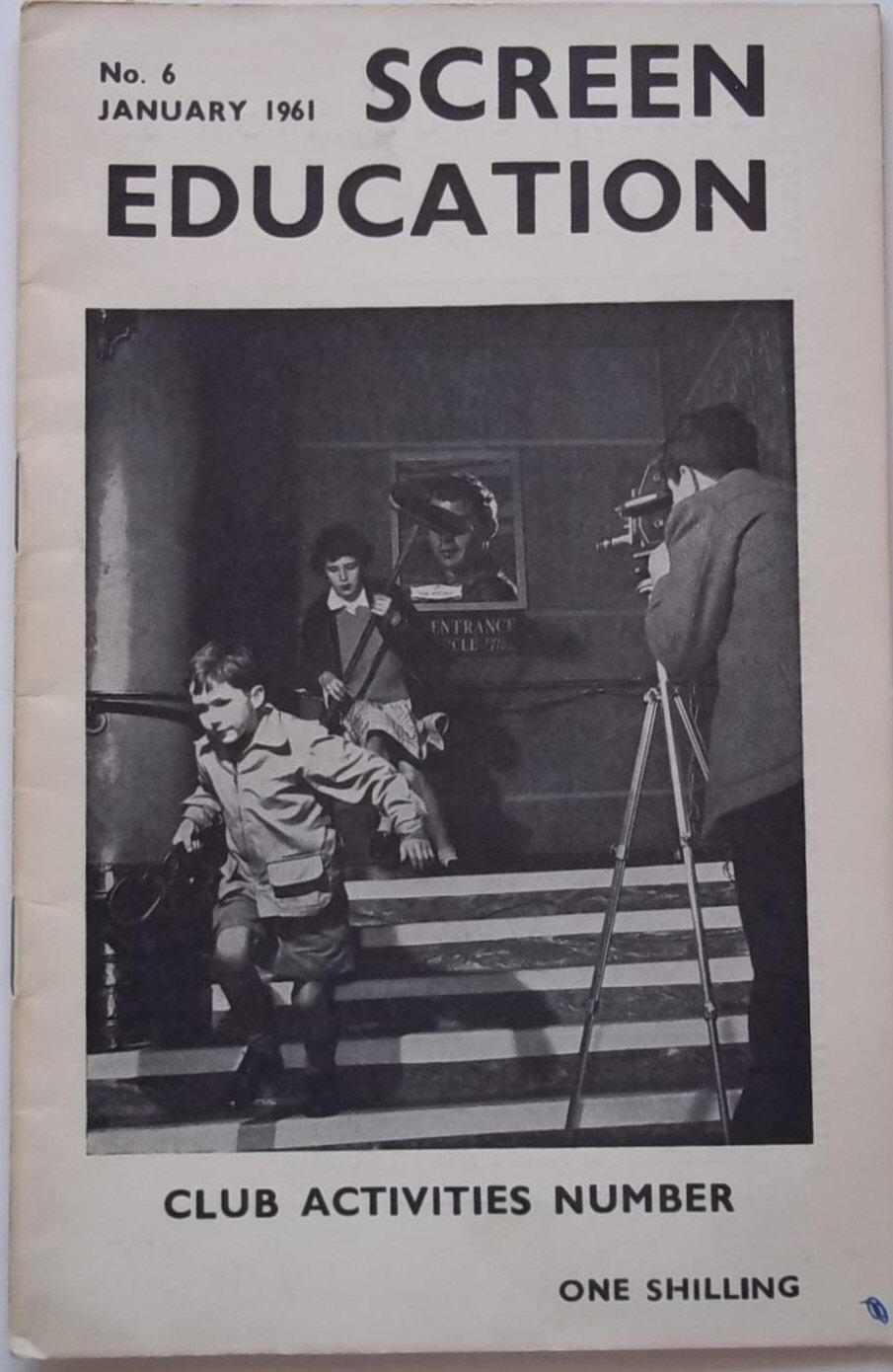 SCREEN EDUCATION (Au) magazine side cover Issue 6  January 1961