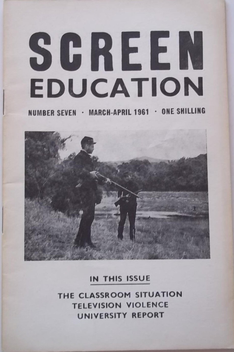 SCREEN EDUCATION (Au) magazine side cover Issue 7  March/April 1961
