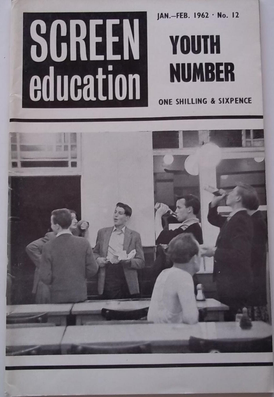 SCREEN EDUCATION (Au) magazine side cover Issue 12  January/February 1962