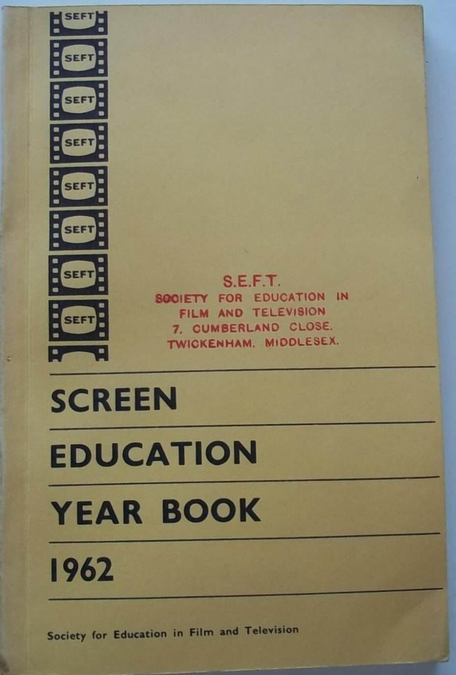 SCREEN EDUCATION (Au) magazine side cover  Yearbook   1962