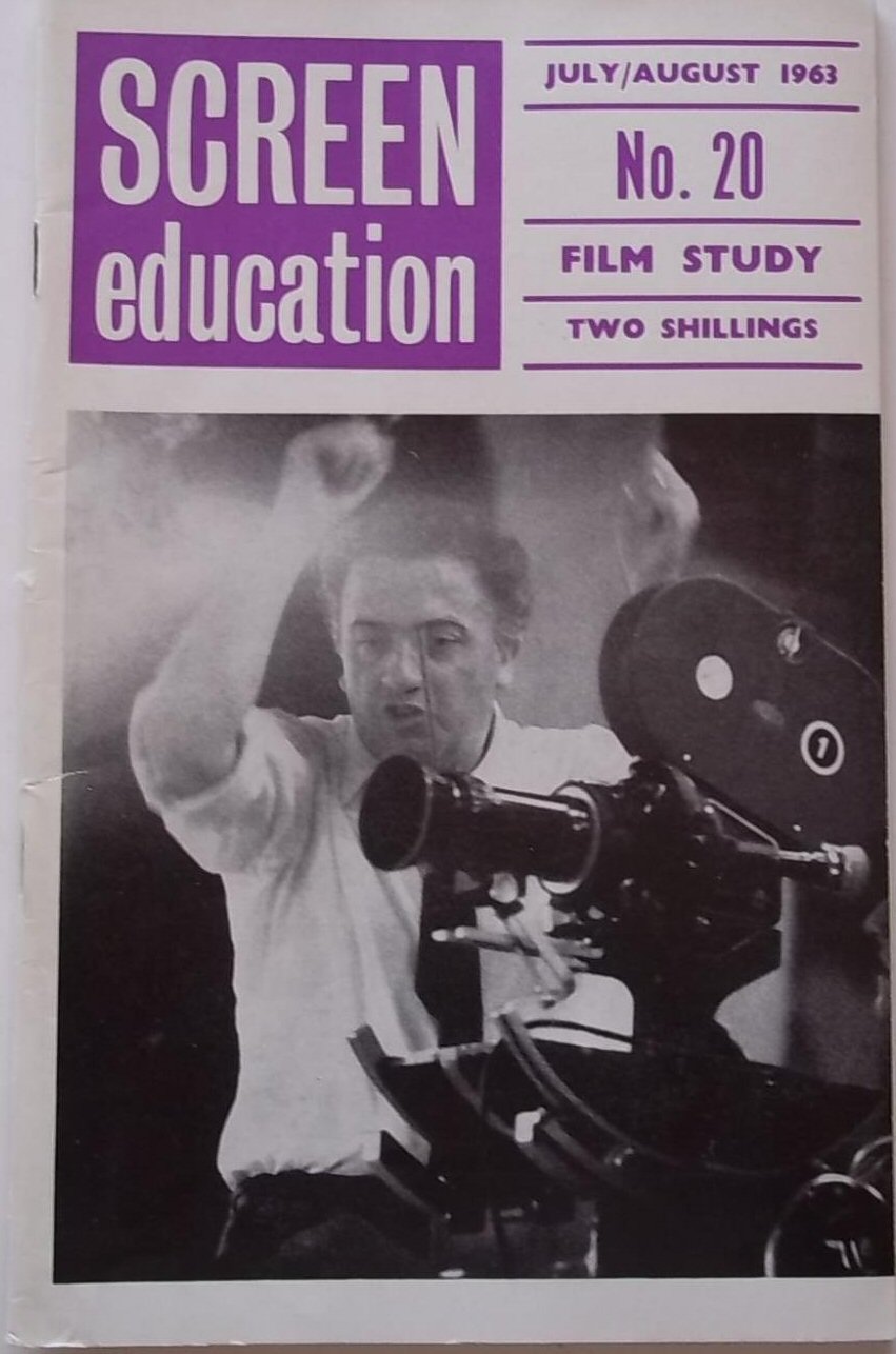 SCREEN EDUCATION (Au) magazine side cover Issue 20  July/August 1963
