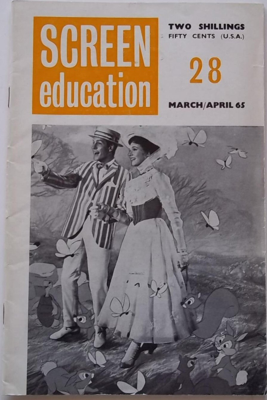 SCREEN EDUCATION (Au) magazine side cover Issue 28  March/April 1965