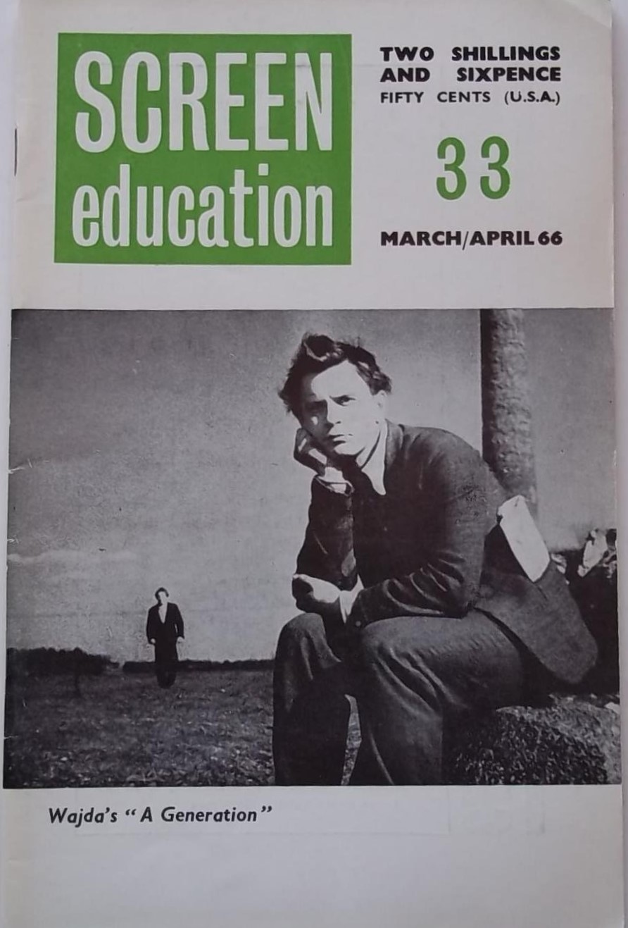 SCREEN EDUCATION (Au) magazine side cover Issue 33  March/April 1966