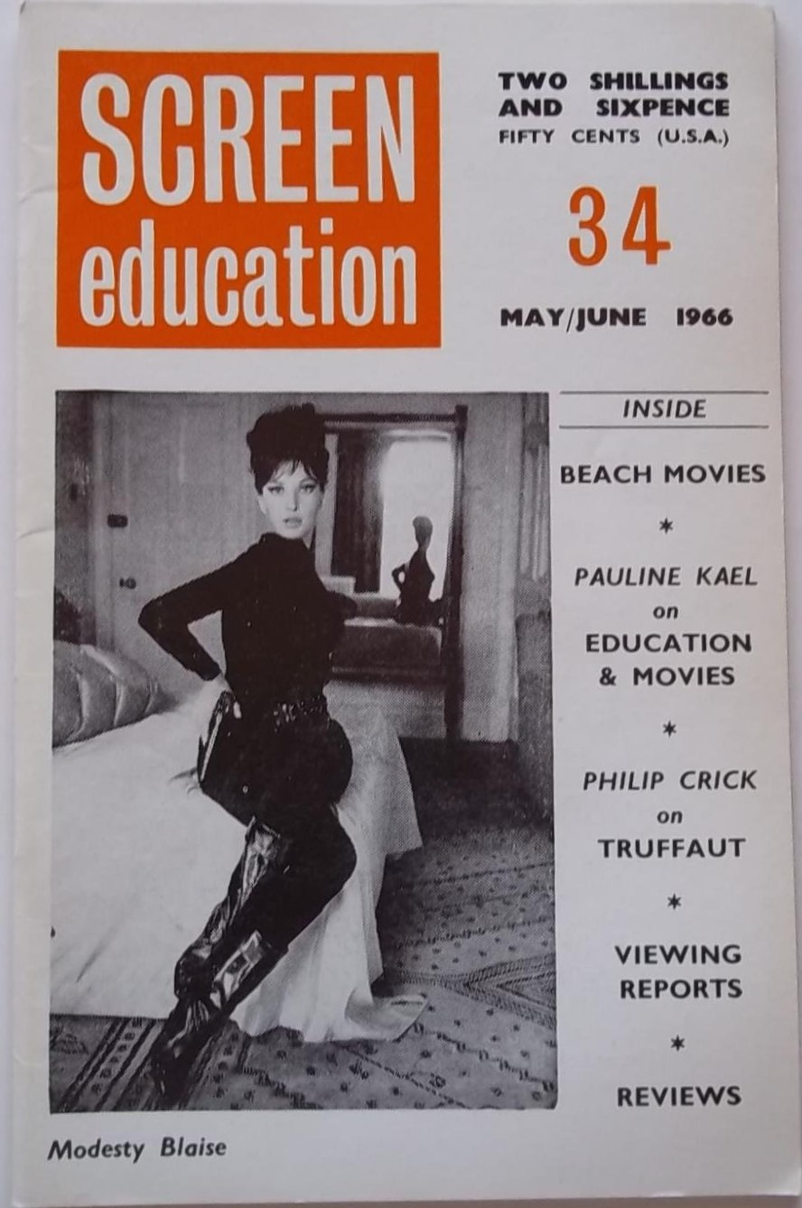 SCREEN EDUCATION (Au) magazine side cover Issue 34  May/June 1966