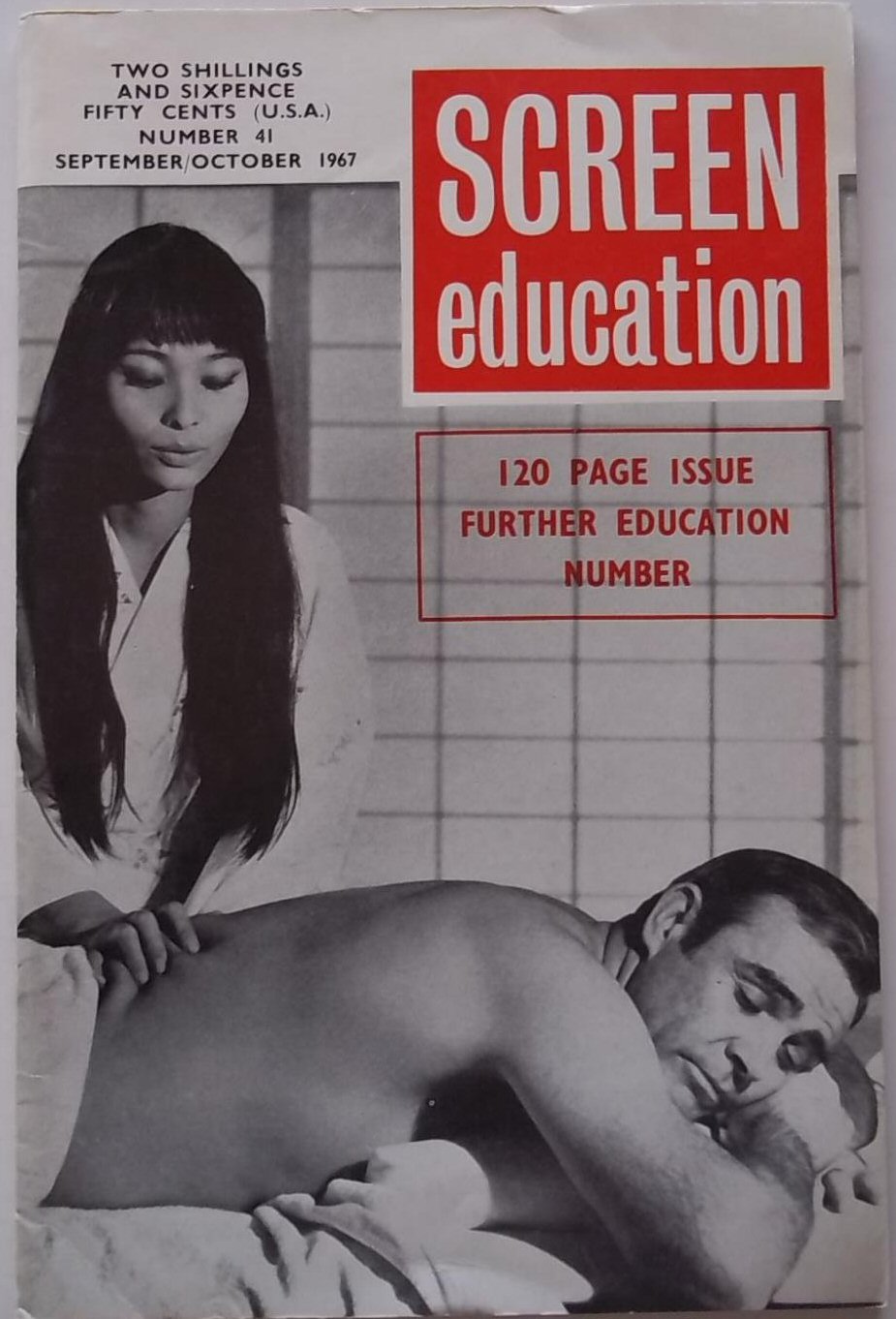 SCREEN EDUCATION (Au) magazine side cover Issue 41  September/October 1967