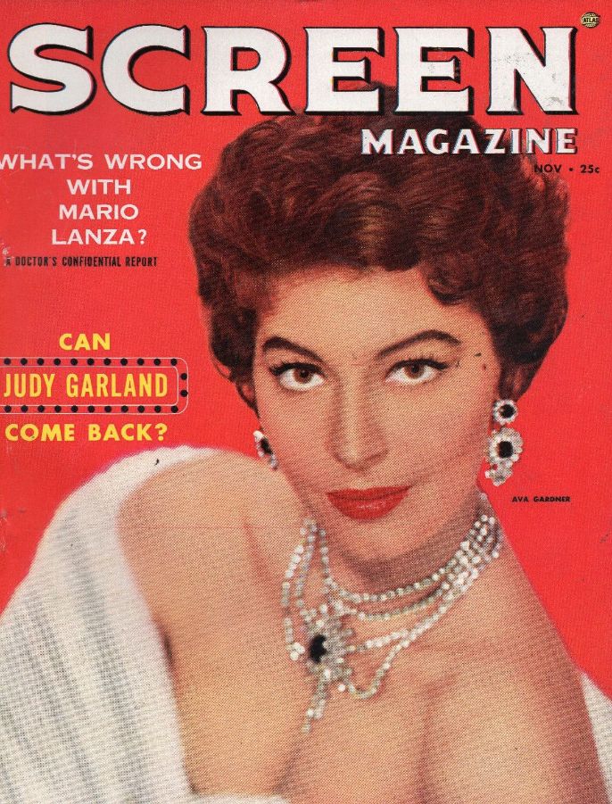 SCREEN (50s-60s) magazine side cover  November 1953