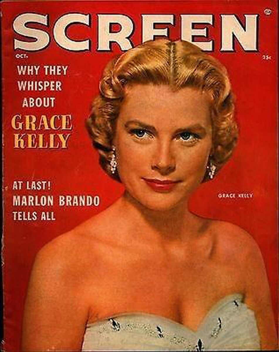 SCREEN (50s-60s) magazine side cover  October 1955