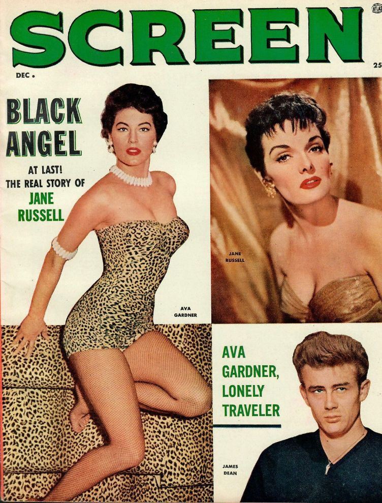 SCREEN (50s-60s) magazine side cover  December 1955