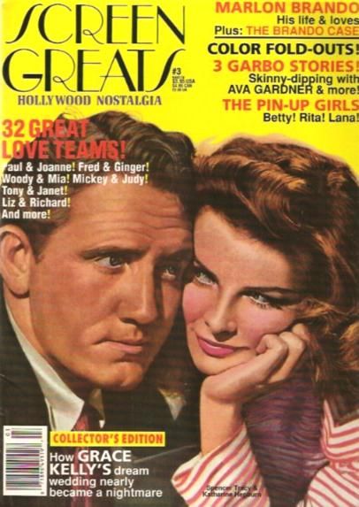 SCREEN GREATS Starlog magazine side cover Issue 3  1990
