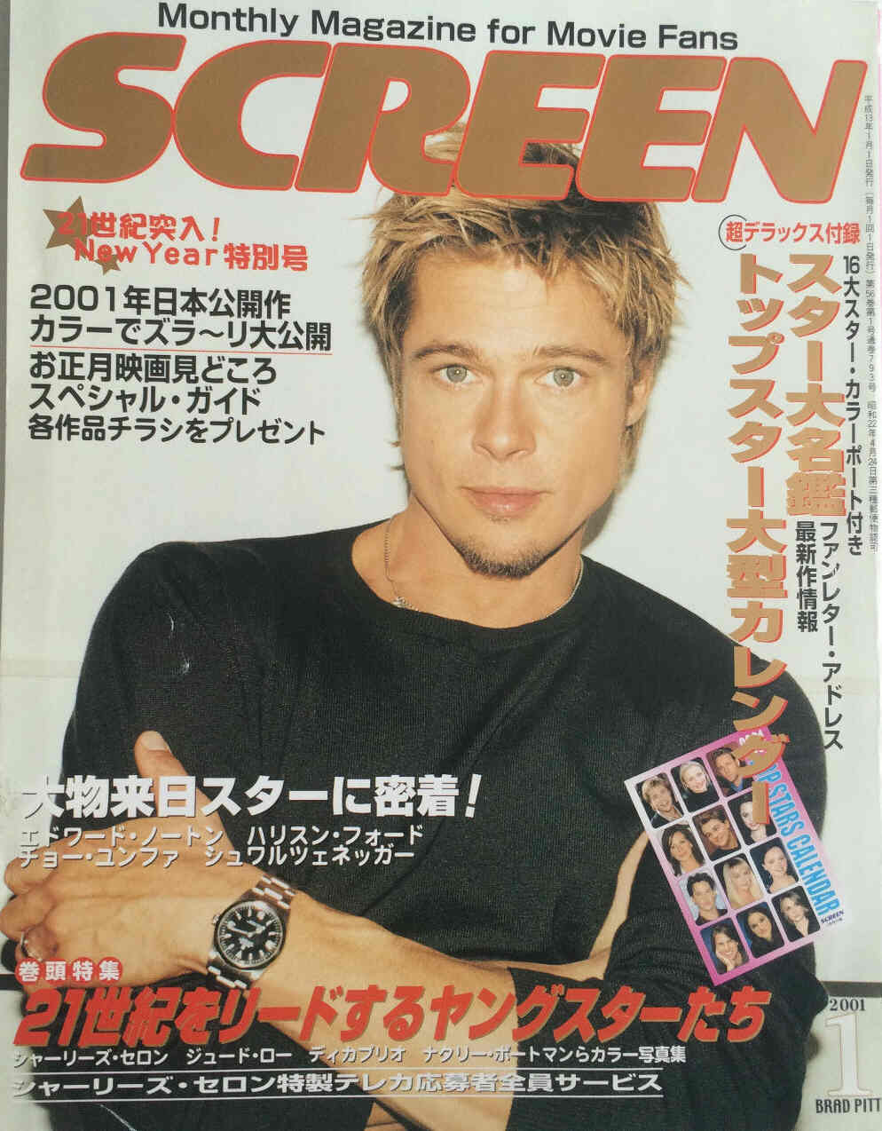 SCREEN (Jp) magazine side cover January 2001