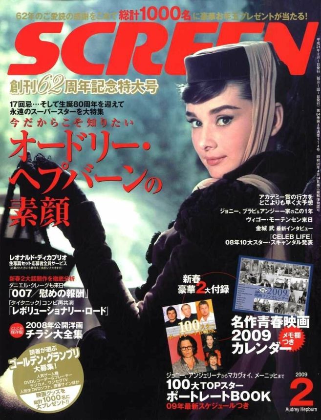 SCREEN (Jp) magazine side cover February 2009