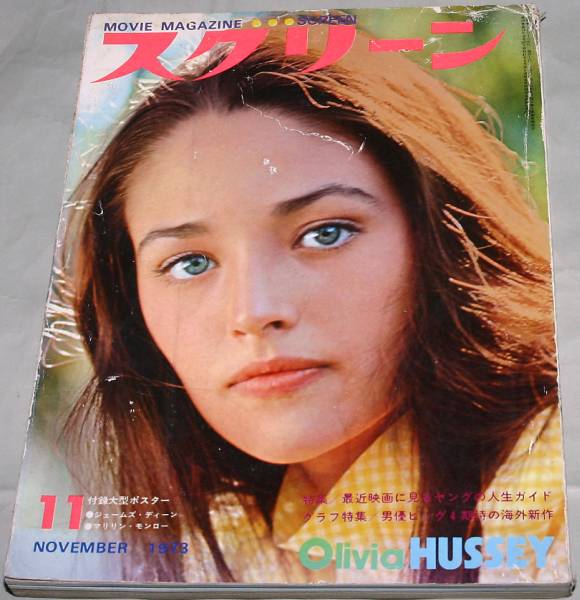 SCREEN (Jp) magazine side cover November 1973
