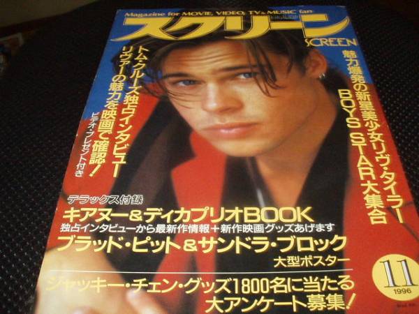 SCREEN (Jp) magazine side cover November 1996