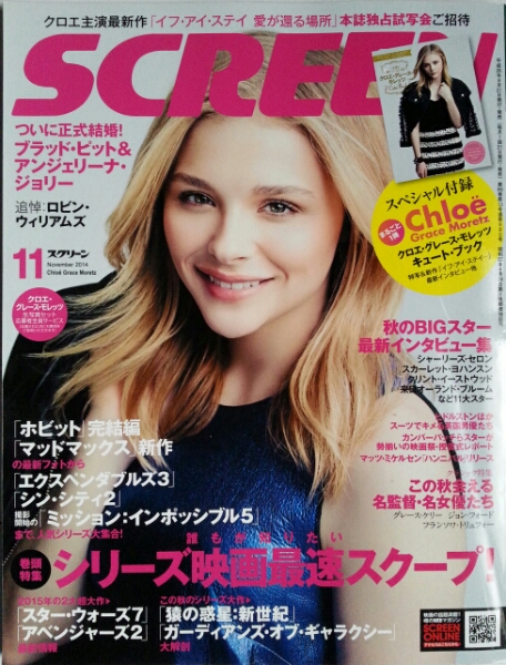 SCREEN (Jp) magazine side cover November 2014