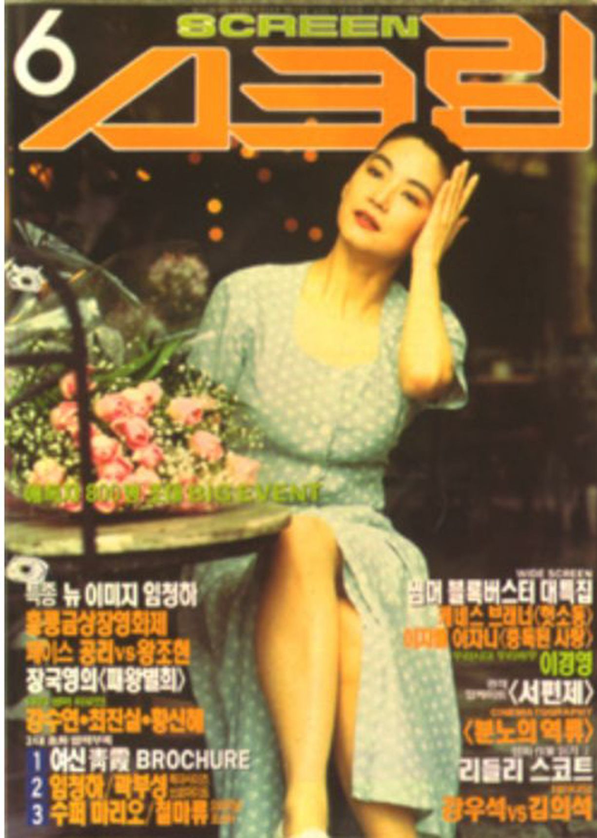 SCREEN (Ko) magazine side cover  June 1993