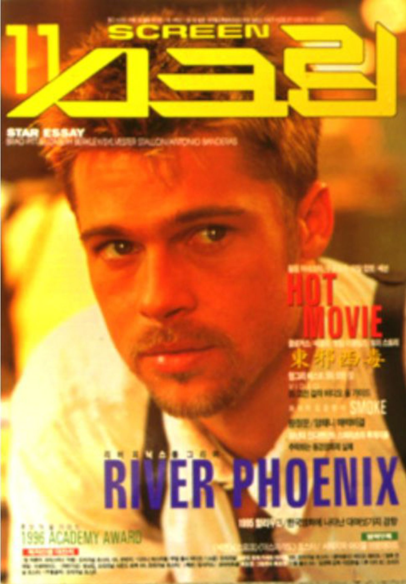SCREEN (Ko) magazine side cover  November 1995